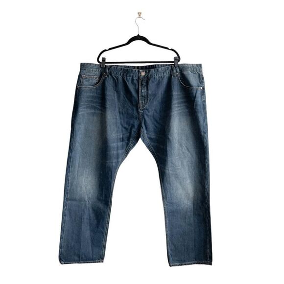 Parasuco Mens 5 Pocket Mid-Rise Straight Leg Jeans Medium Wash Blue Size 54 - Picture 1 of 10